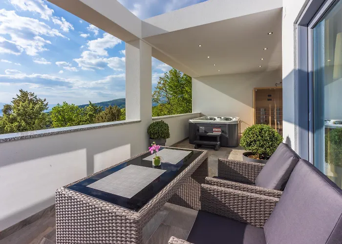 Einzigartige Casita Mit Whirlpool, Sauna, Meerblick, Grill, Privatparkplatz Dom wakacyjny Crikvenica